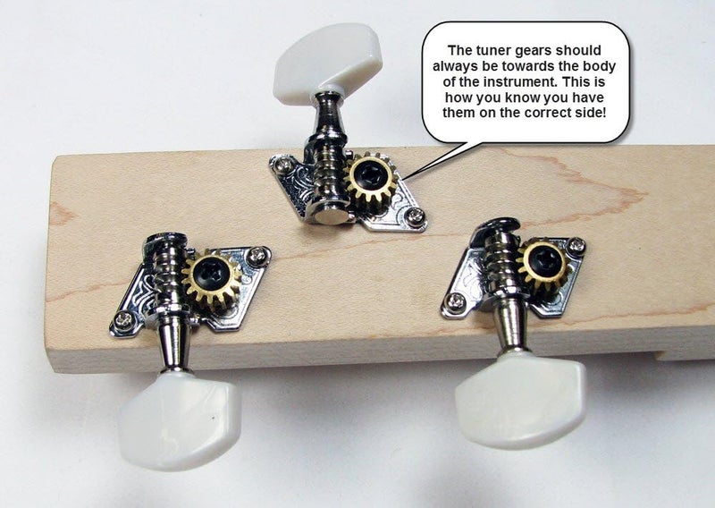 C. B. Gitty Cigar Box Guitar Parts: Shane Speal Signature 3-String CBG Tuners - Image 3